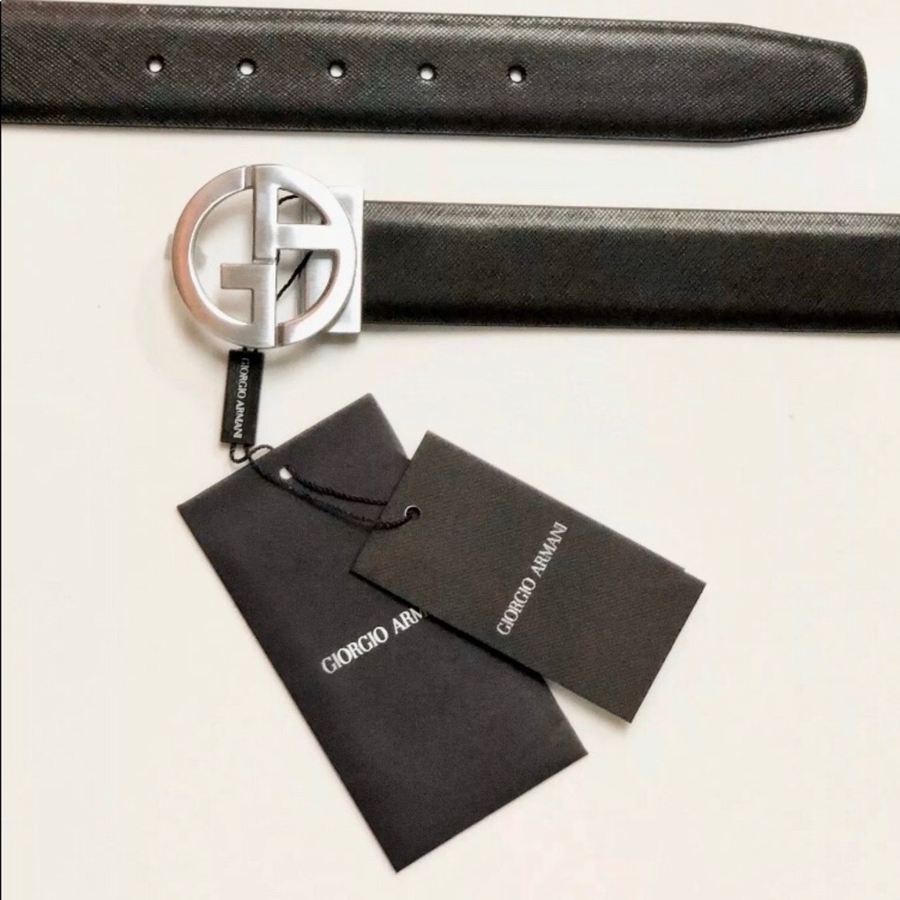 Giorgio Armani Logo Buckle  Belt